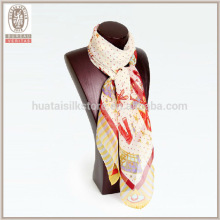 Cute cartoon rabbit silk Georgette scarf